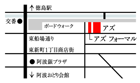 レンタルブティック アズ フォーマルのマップ画像